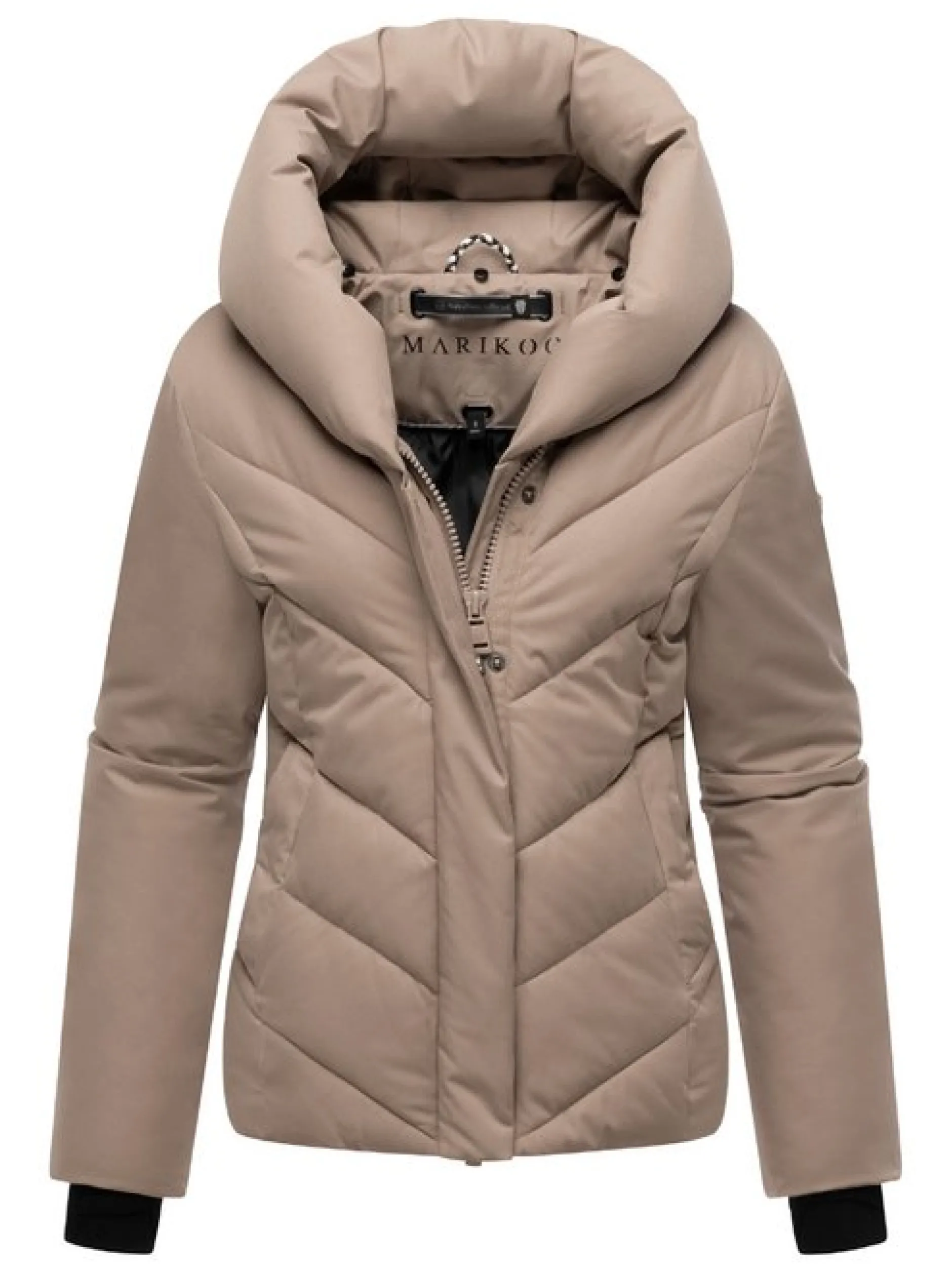 Marikoo Damen Steppjacke - Nadiraa 16 in taupe