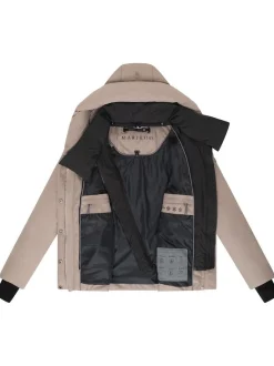 Marikoo Damen Steppjacke - Nadiraa 16 in taupe