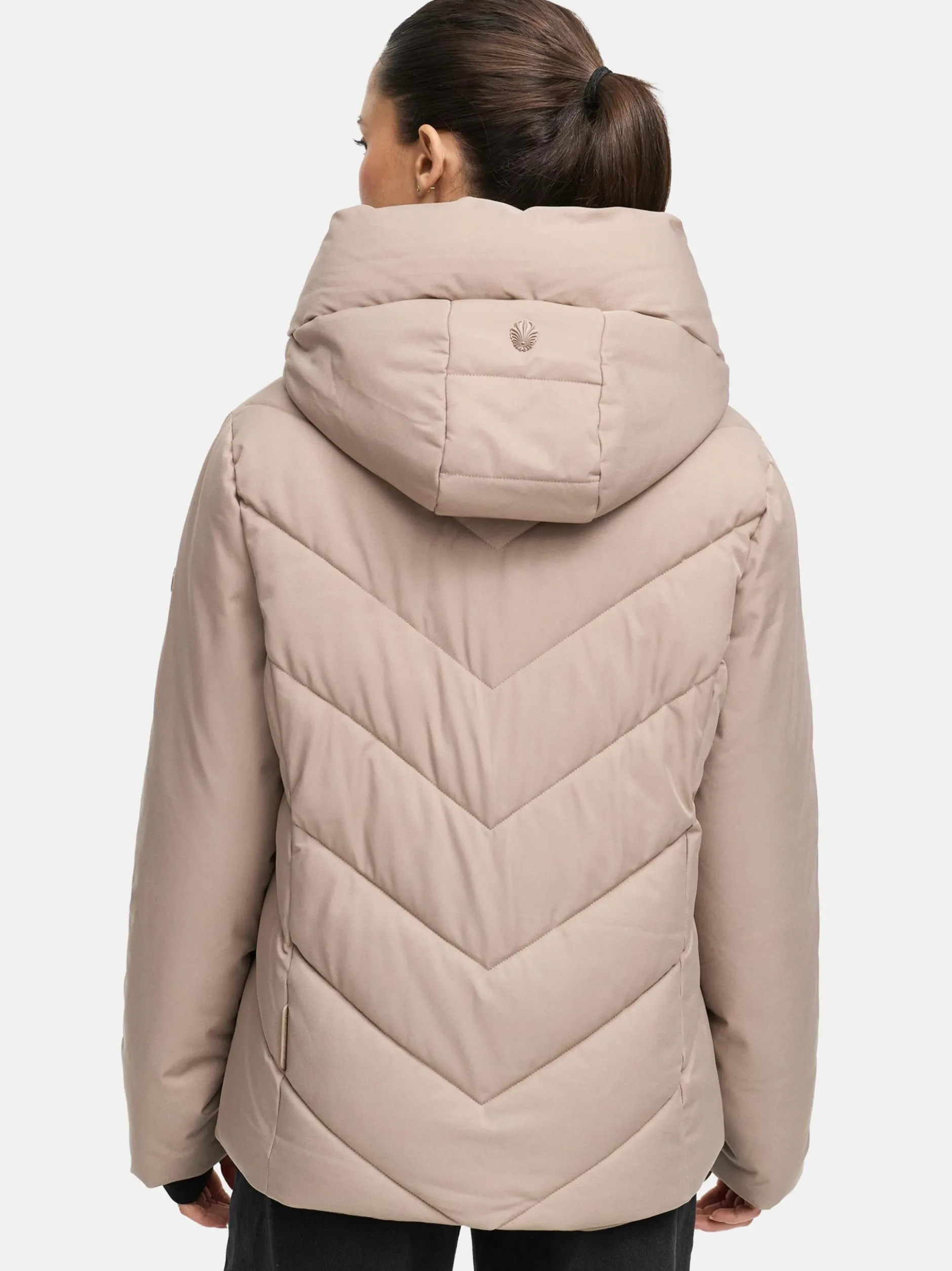 Marikoo Damen Steppjacke - Nadiraa 16 in taupe