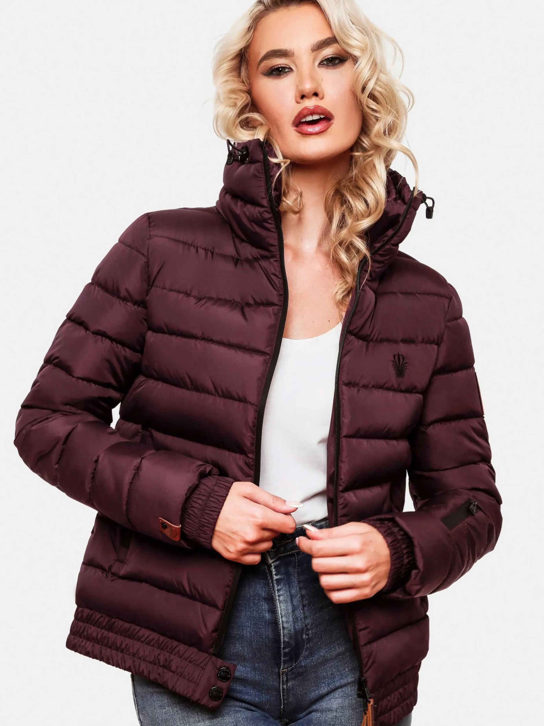 Marikoo Damen Steppjacke - Poison in lila