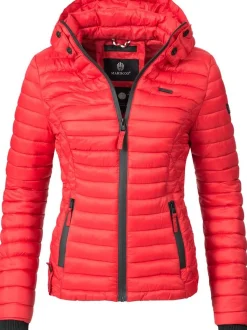 Marikoo Damen Steppjacke - Samtpfote in rot