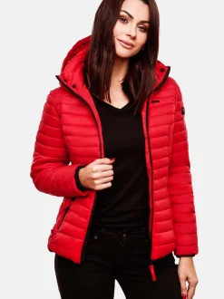 Marikoo Damen Steppjacke - Samtpfote in rot