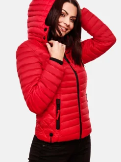 Marikoo Damen Steppjacke - Samtpfote in rot