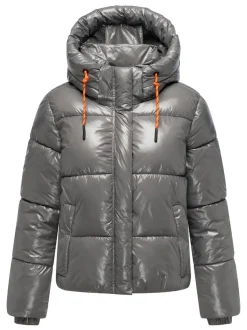 Marikoo Damen Steppjacke - Skyraa 16 in grau