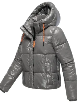 Marikoo Damen Steppjacke - Skyraa 16 in grau