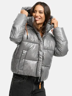 Marikoo Damen Steppjacke - Skyraa 16 in grau