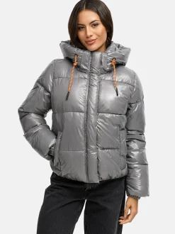 Marikoo Damen Steppjacke - Skyraa 16 in grau
