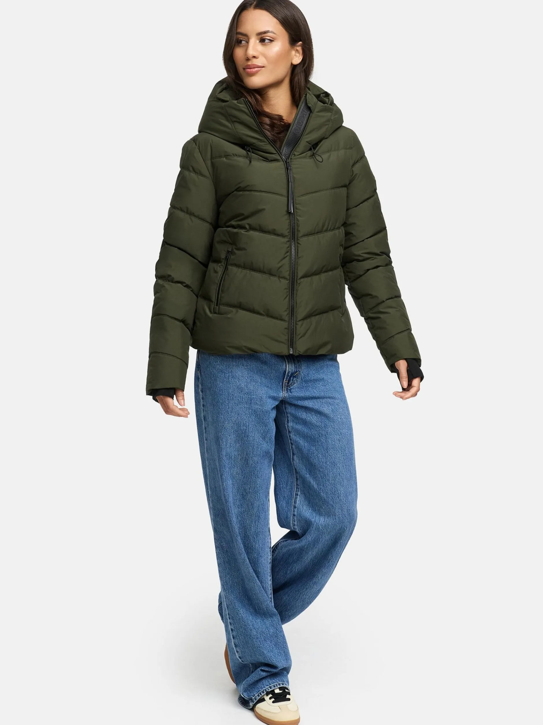 Marikoo Damen Steppjacke - Yukanii XVI in oliv