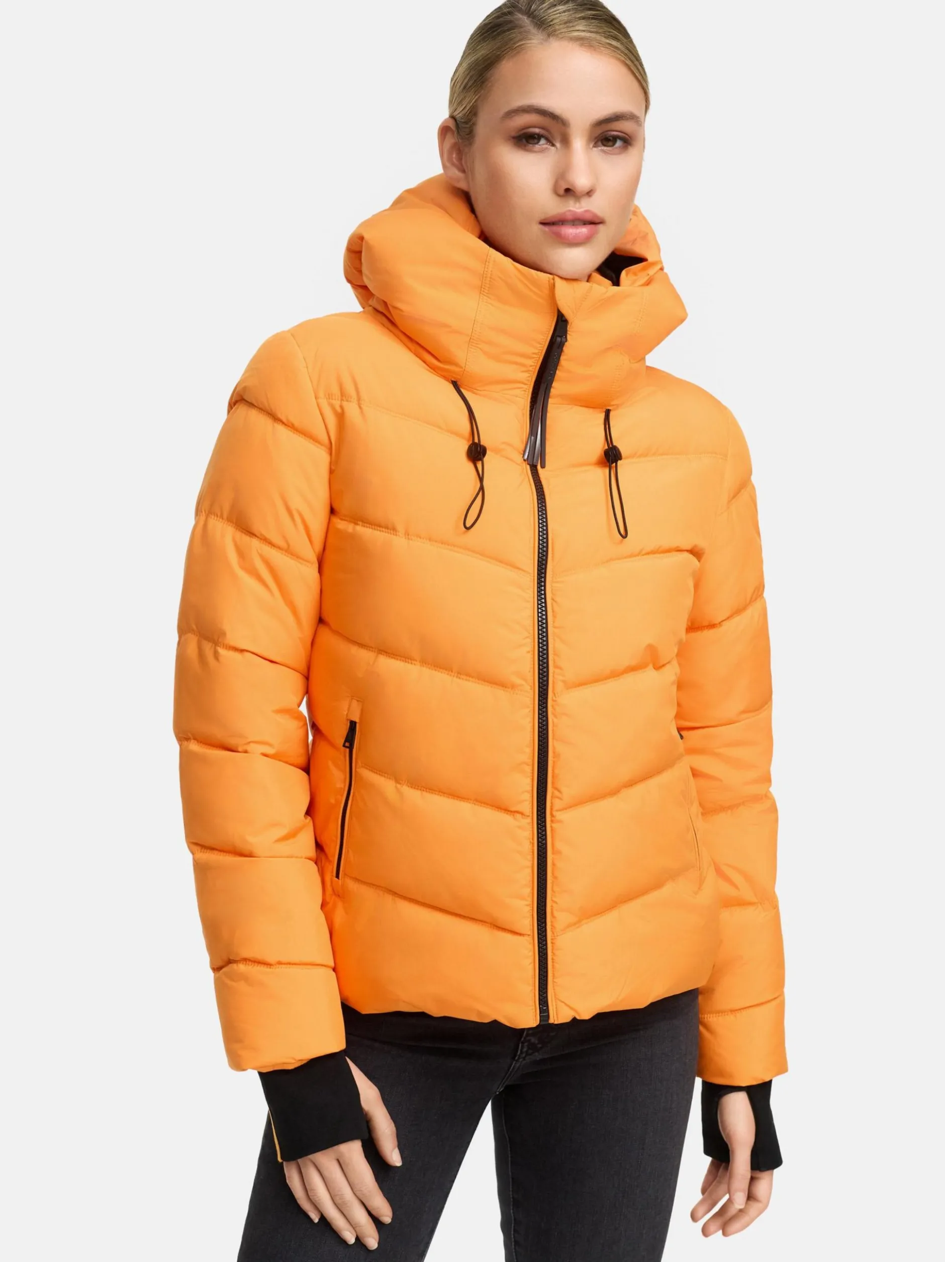 Marikoo Damen Steppjacke - Yukanii XVI in orange