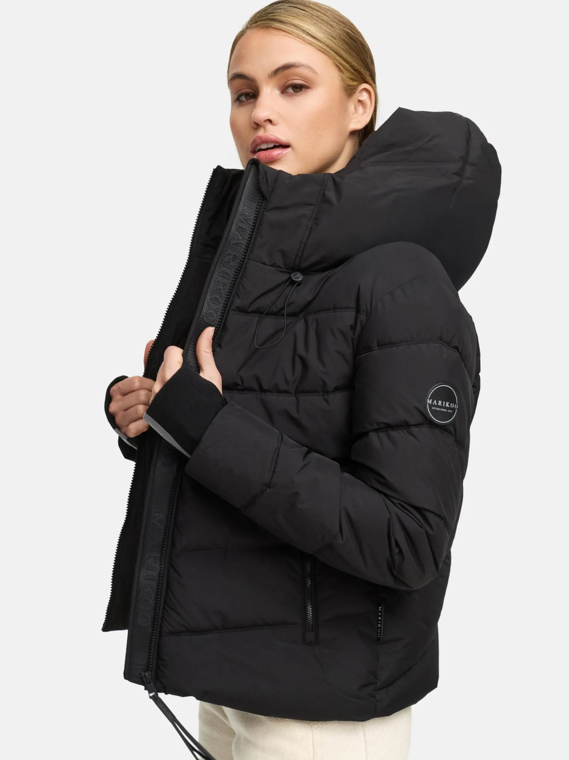 Marikoo Damen Steppjacke - Yukanii XVI in schwarz