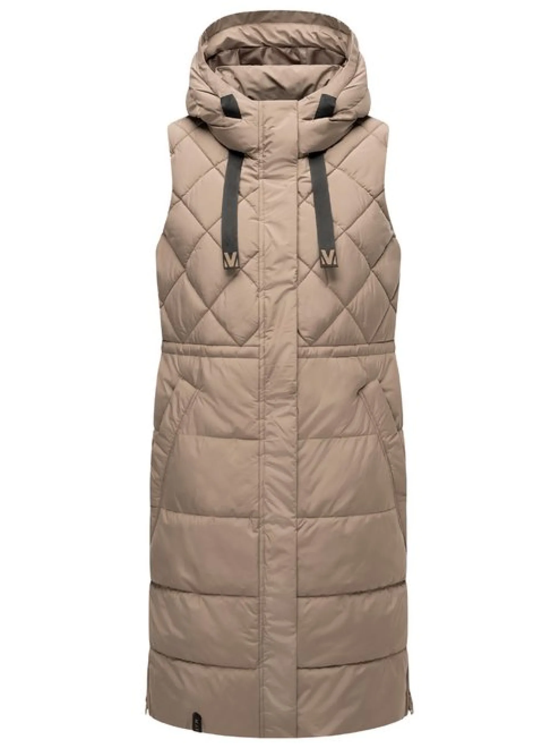 Marikoo Damen Steppweste - Narikaa 16 in taupe