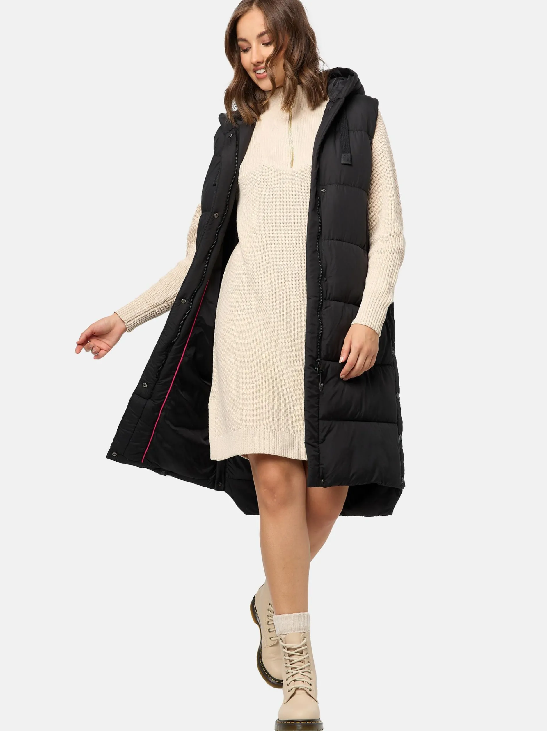 Marikoo Damen Steppweste - Sayorii in schwarz