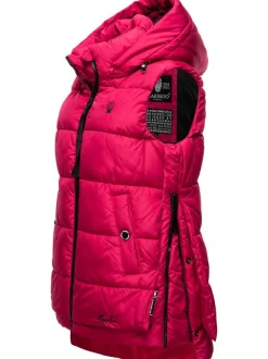 Marikoo Damen Steppweste - Zarinaa in fuchsia