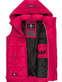 Marikoo Damen Steppweste - Zarinaa in fuchsia