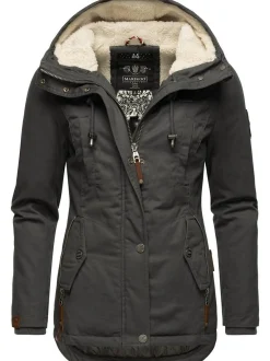Marikoo Damen Winterjacke - Bikoo in anthrazit