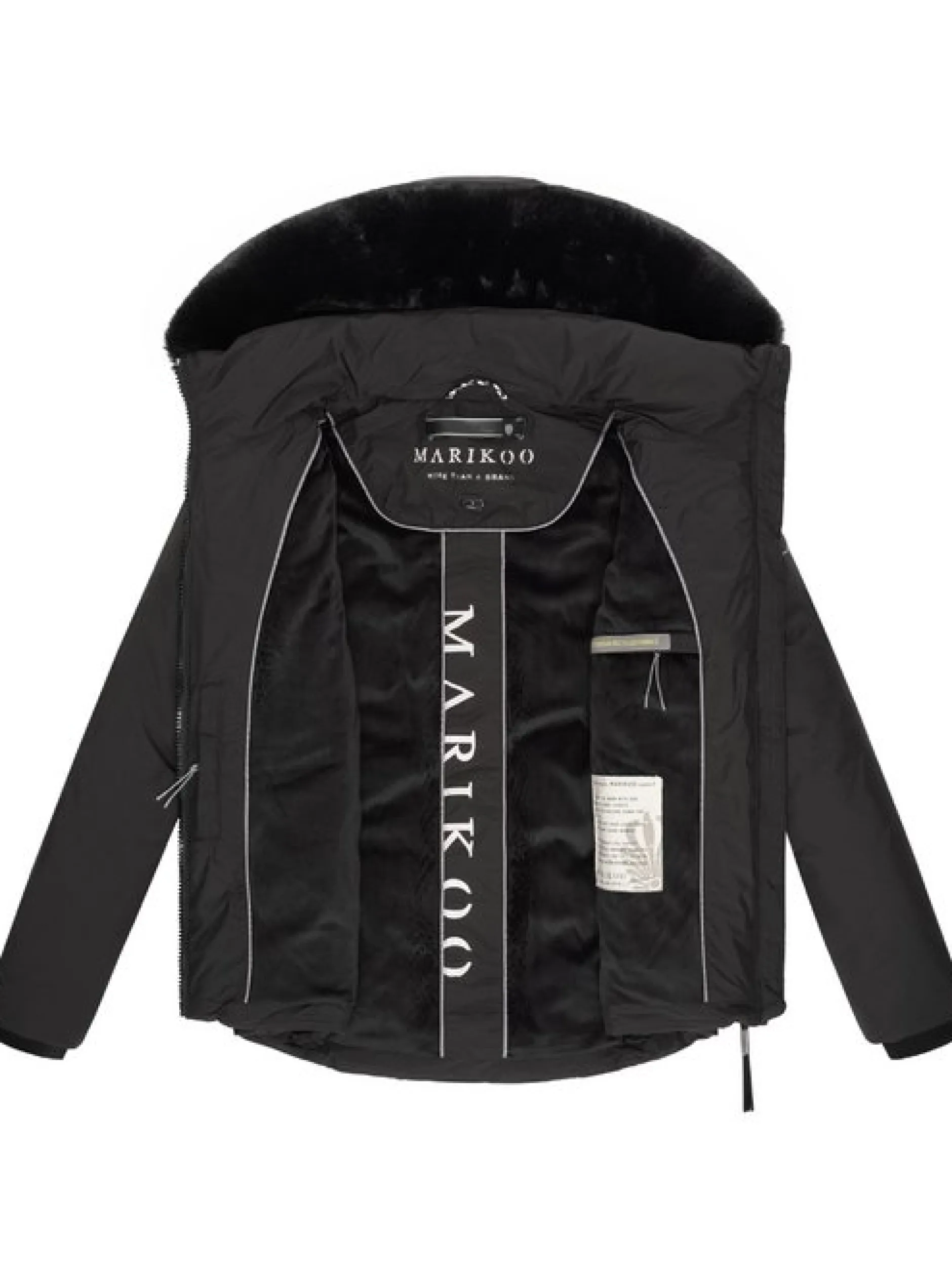 Marikoo Damen Winterjacke - Morinaa XVI in schwarz