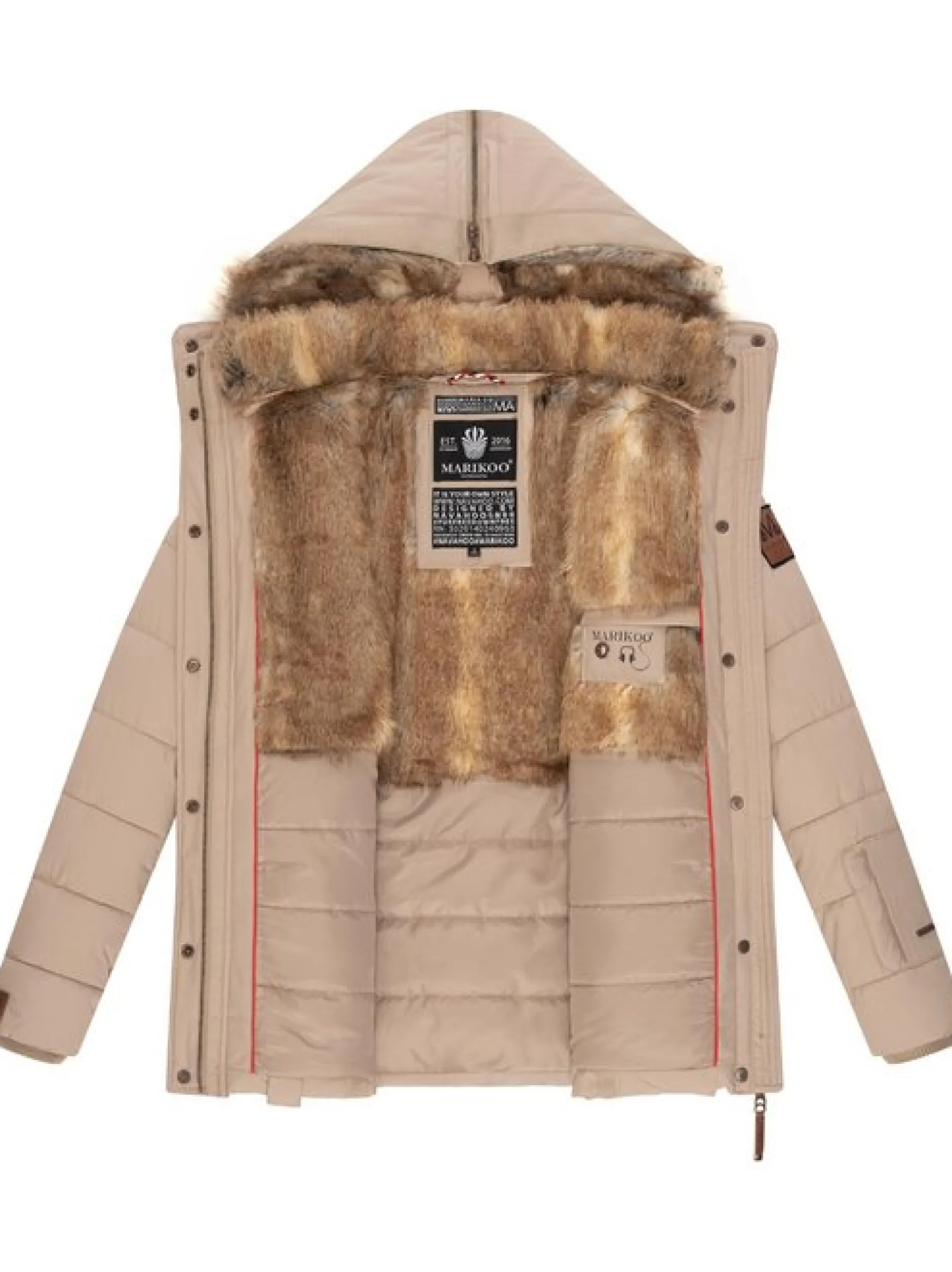 Marikoo Damen Winterjacke - Nekoo in beige