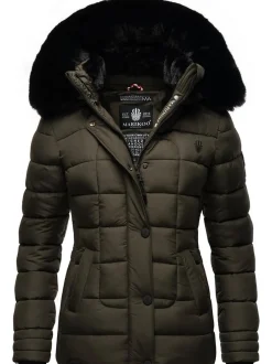 Marikoo Damen Winterjacke - Qesraa in anthrazit