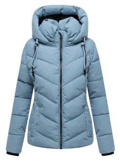 Marikoo Damen Winterjacke - Sahnemausii in hellblau