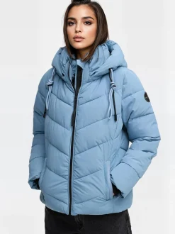 Marikoo Damen Winterjacke - Sahnemausii in hellblau
