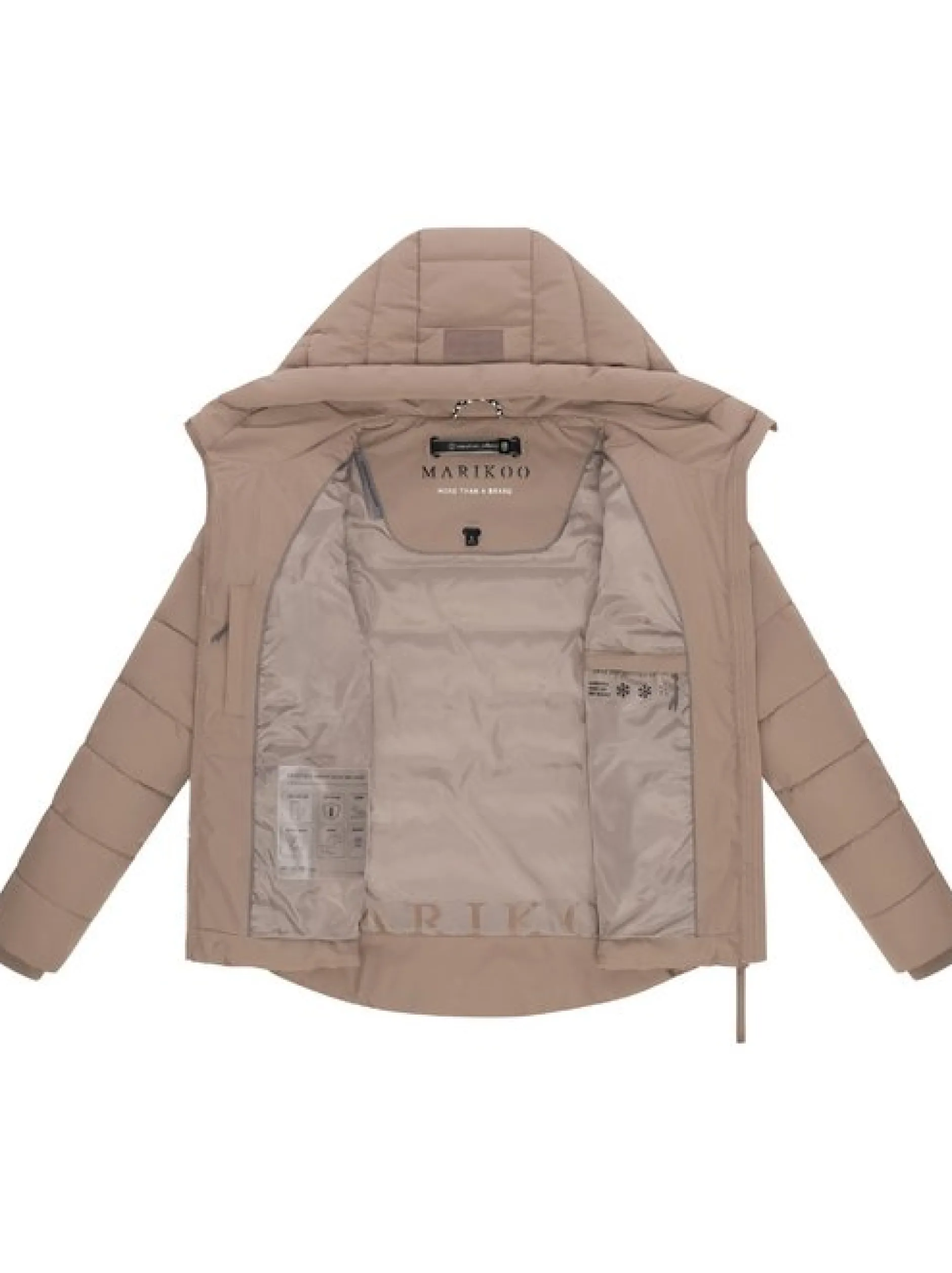 Marikoo Damen Winterjacke - Tayenaa 16 in taupe