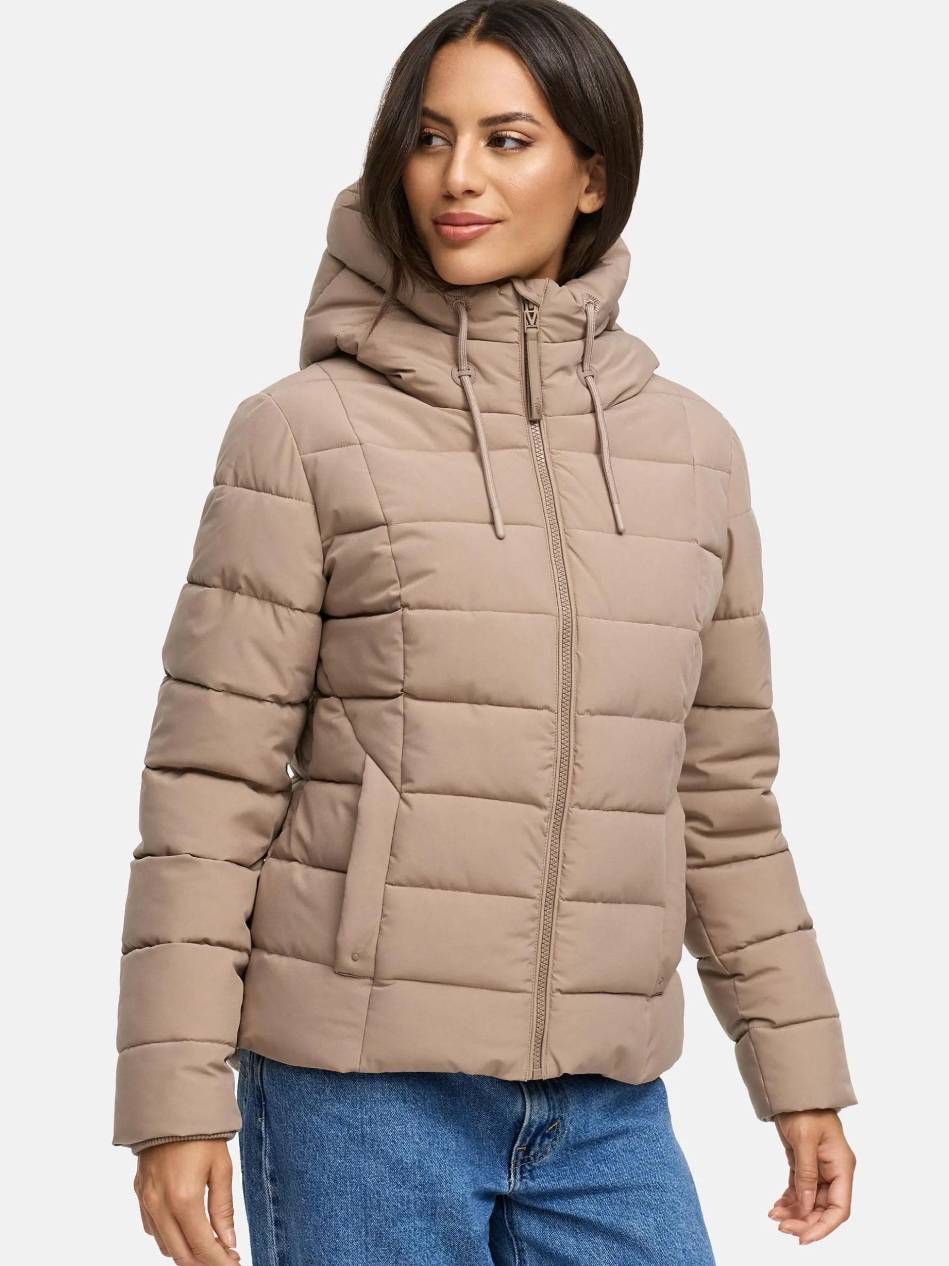 Marikoo Damen Winterjacke - Tayenaa 16 in taupe