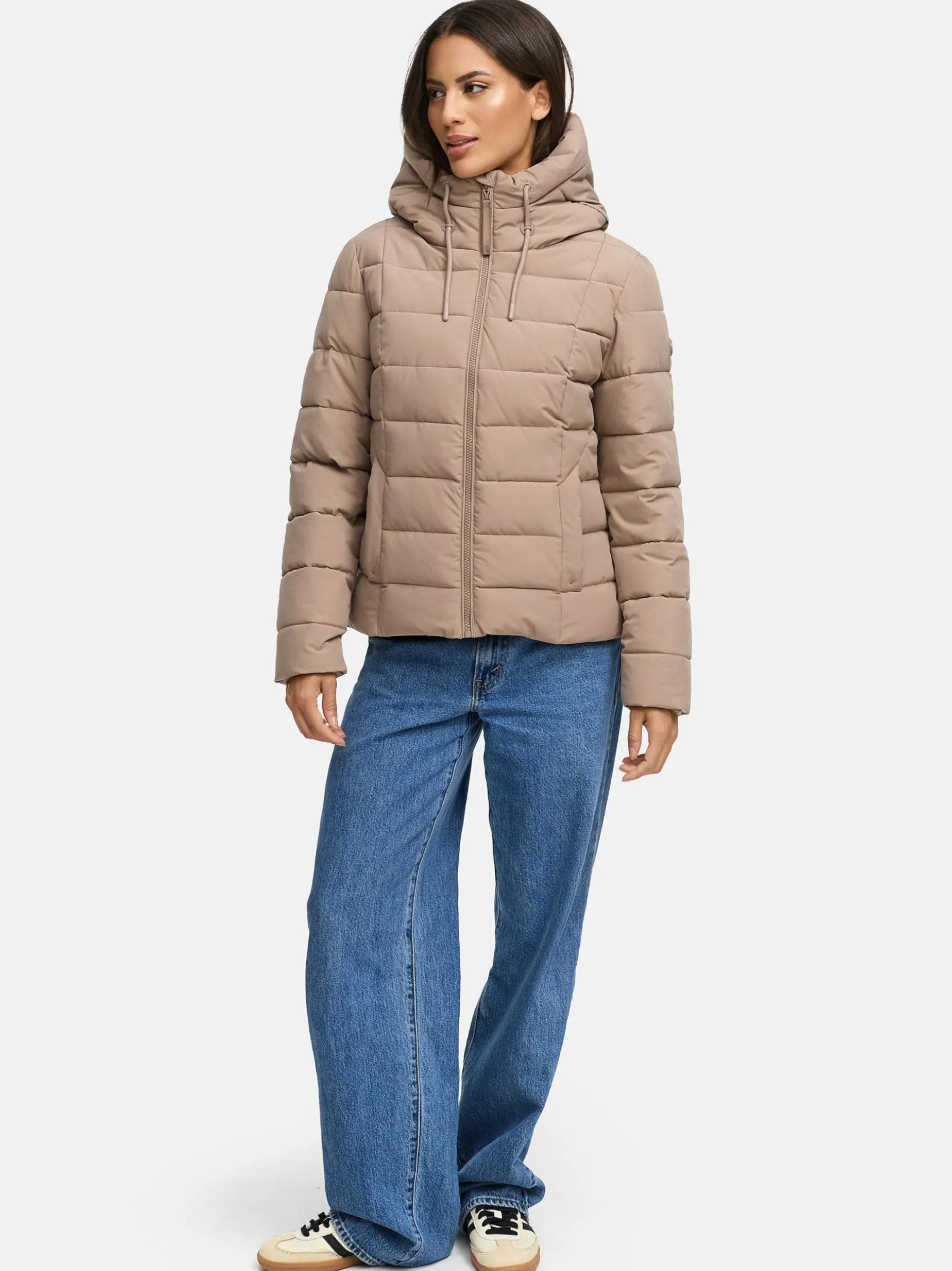 Marikoo Damen Winterjacke - Tayenaa 16 in taupe