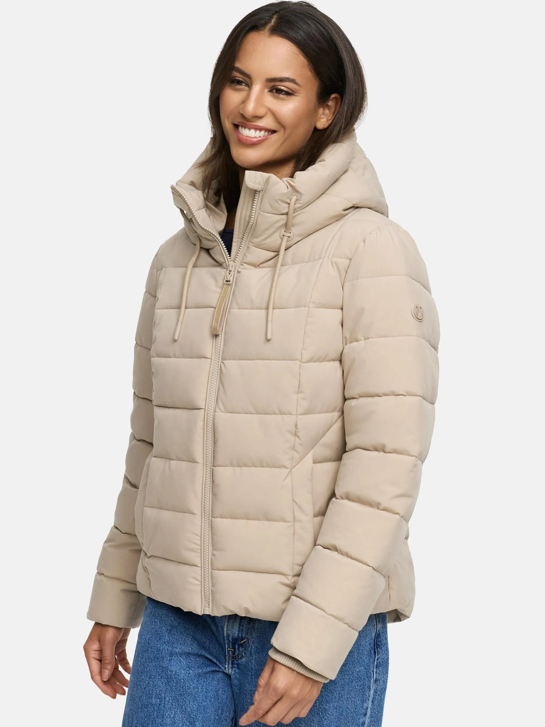 Marikoo Damen Winterjacke - Tayenaa 16 in beige