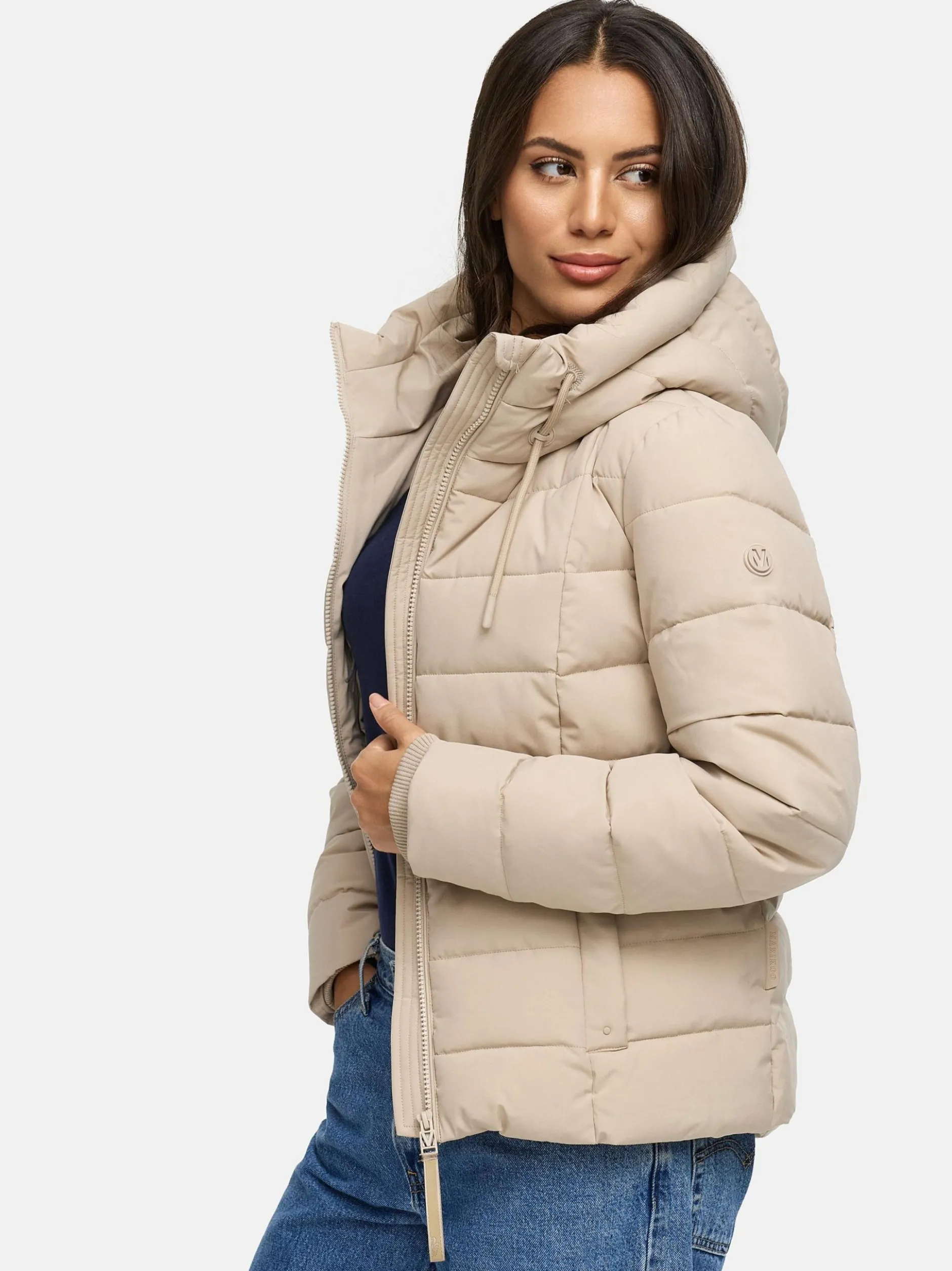 Marikoo Damen Winterjacke - Tayenaa 16 in beige