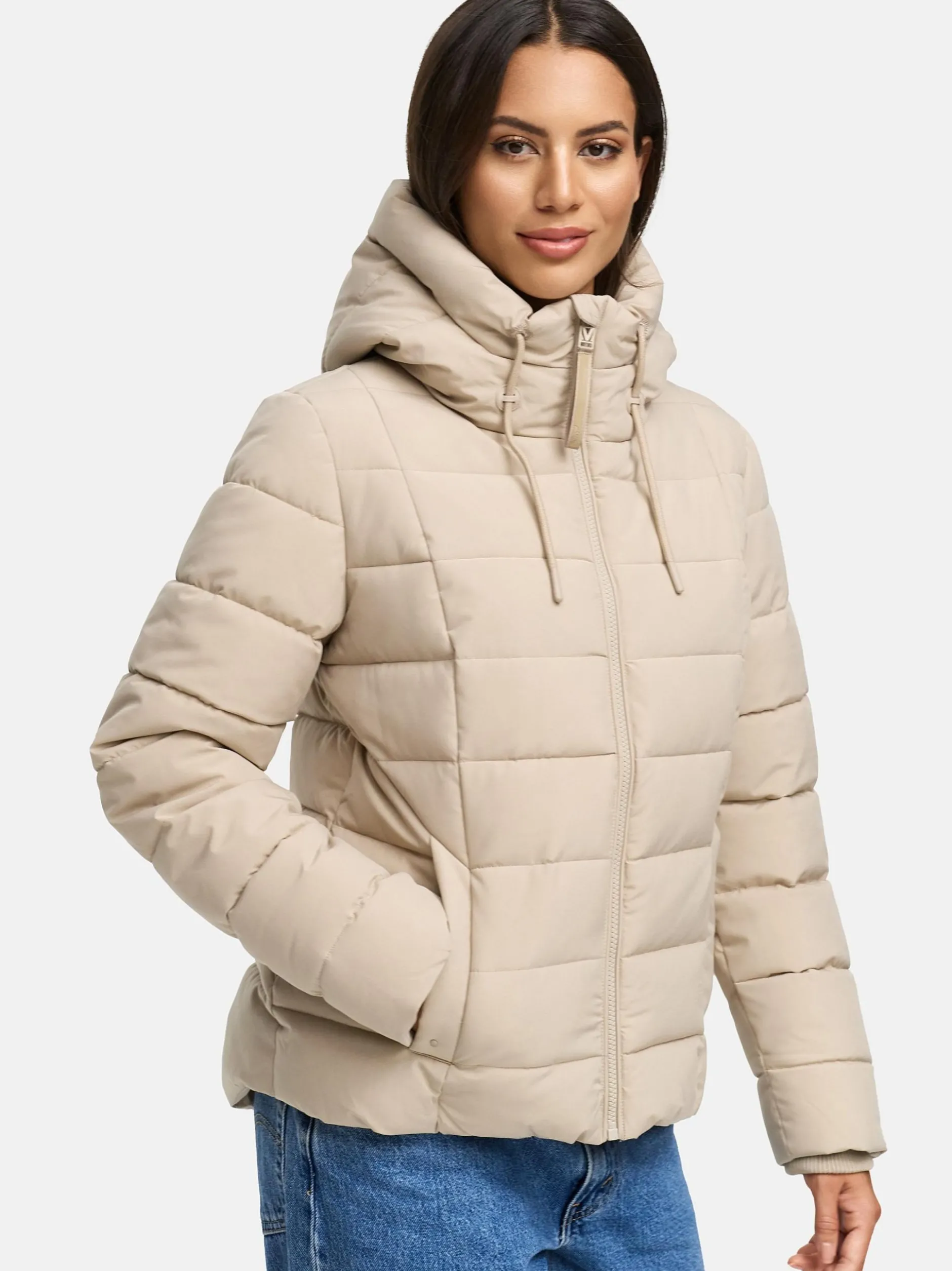 Marikoo Damen Winterjacke - Tayenaa 16 in beige