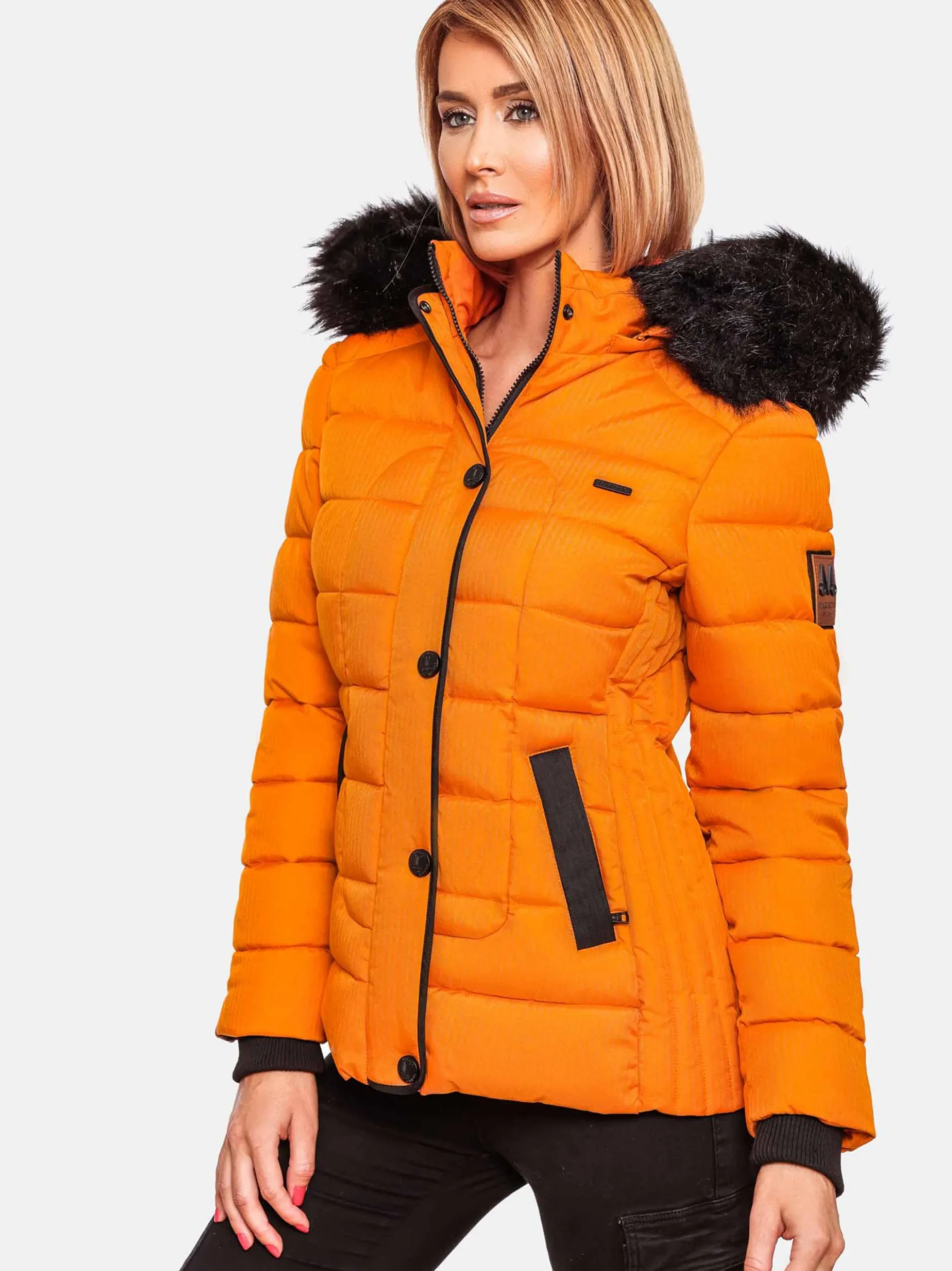 Marikoo Damen Winterjacke - Unique in orange