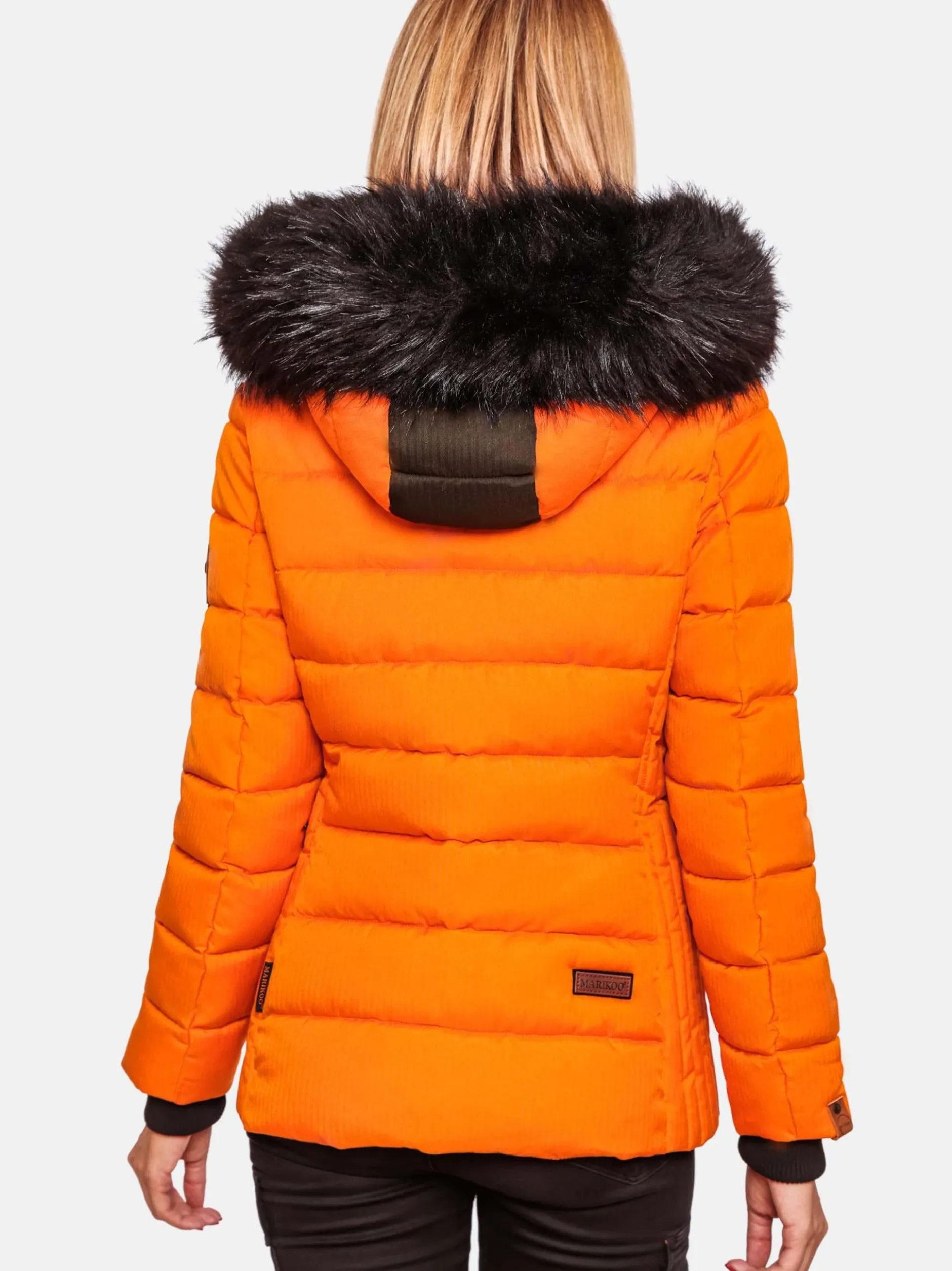 Marikoo Damen Winterjacke - Unique in orange