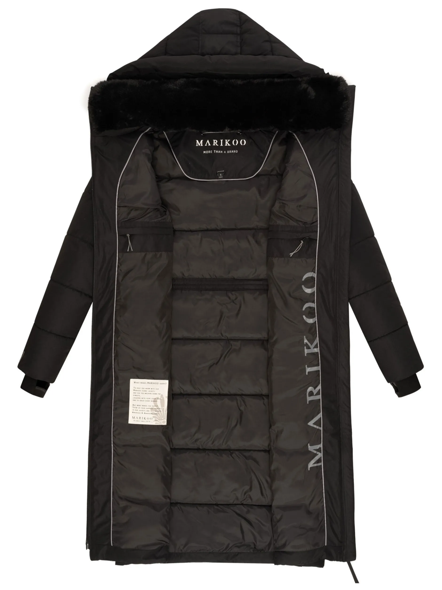 Marikoo Damen Winterjacke - Zuraraa XVI in schwarz
