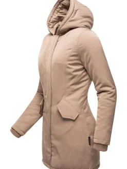 Marikoo Damen Wintermantel - Karmaa in taupe