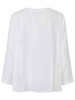Masai Damen Bluse in weiß - Ausschnitt: Rundhals