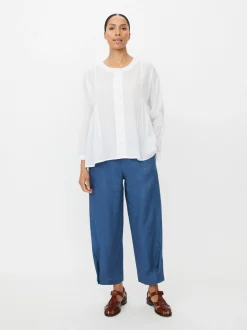 Masai Damen Bluse in weiß - Ausschnitt: Rundhals
