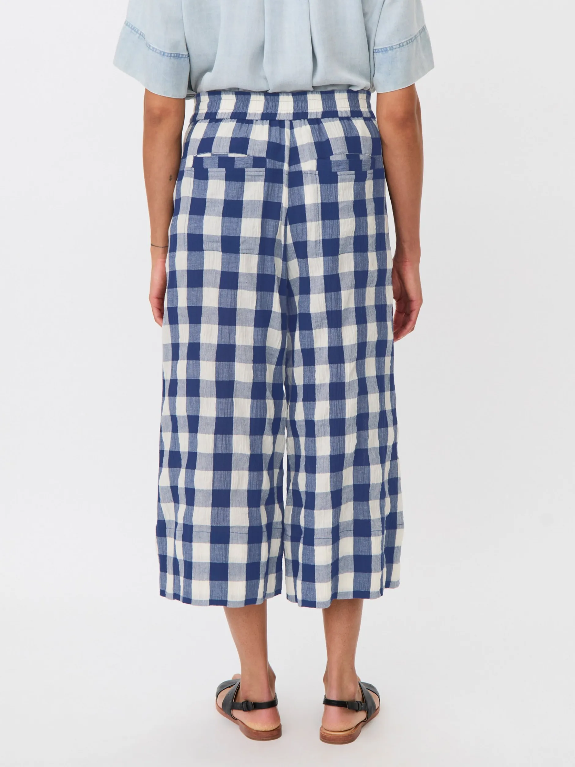 Masai Damen 3/4 Culotte in blau weiß