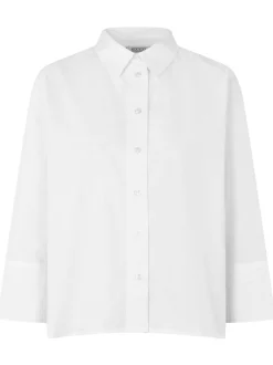 Masai Damen Hemdbluse in weiß - Ärmel: 3/4 Arm