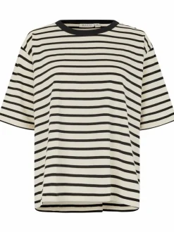 Masai Damen Kurzarm T-shirt in schwarz - Ärmel: Halbarm