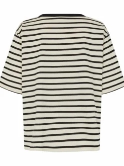 Masai Damen Kurzarm T-shirt in schwarz - Ärmel: Halbarm