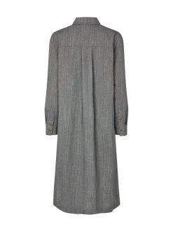 Masai Damen Shirtkleid in denim - Länge: lang