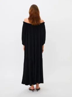 Masai Damen Sommerkleid in schwarz - Länge: lang