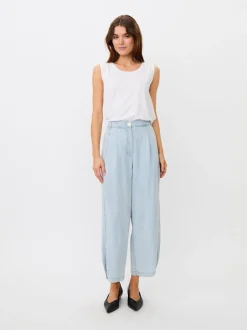 Masai Damen 7/8 Stoffhose in denim