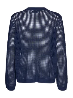 Masai Damen Strickjacke in marine - Ärmel: langarm