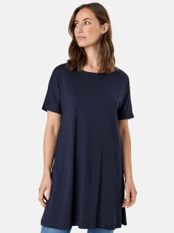 Masai Damen Tunika in marine - Ausschnitt: Rundhals