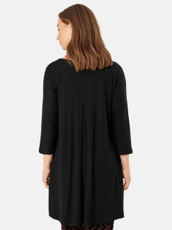 Masai Damen Tunikakleid in schwarz - Länge: kurz