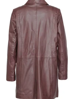 Maze Damen Lederblazer in braun