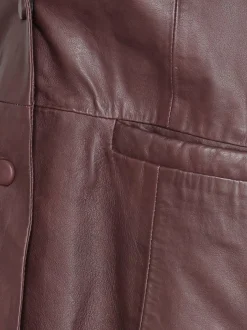 Maze Damen Lederblazer in braun