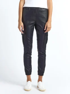 Maze Damen Lederhose in schwarz