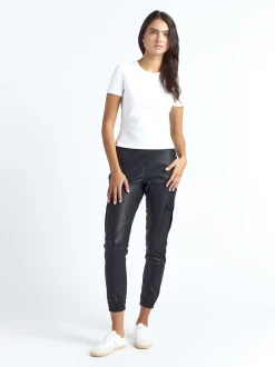 Maze Damen Lederhose in schwarz
